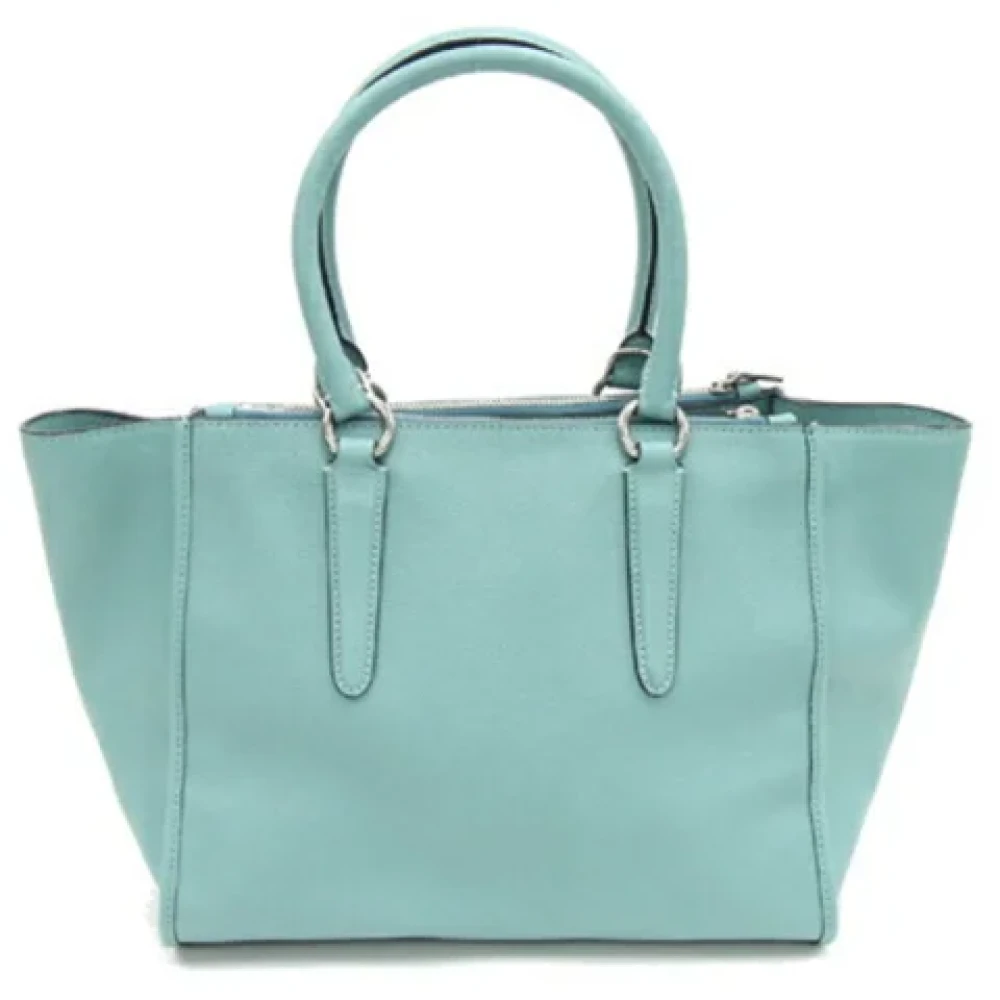Coach Pre-owned Leather handbags Blue Dames