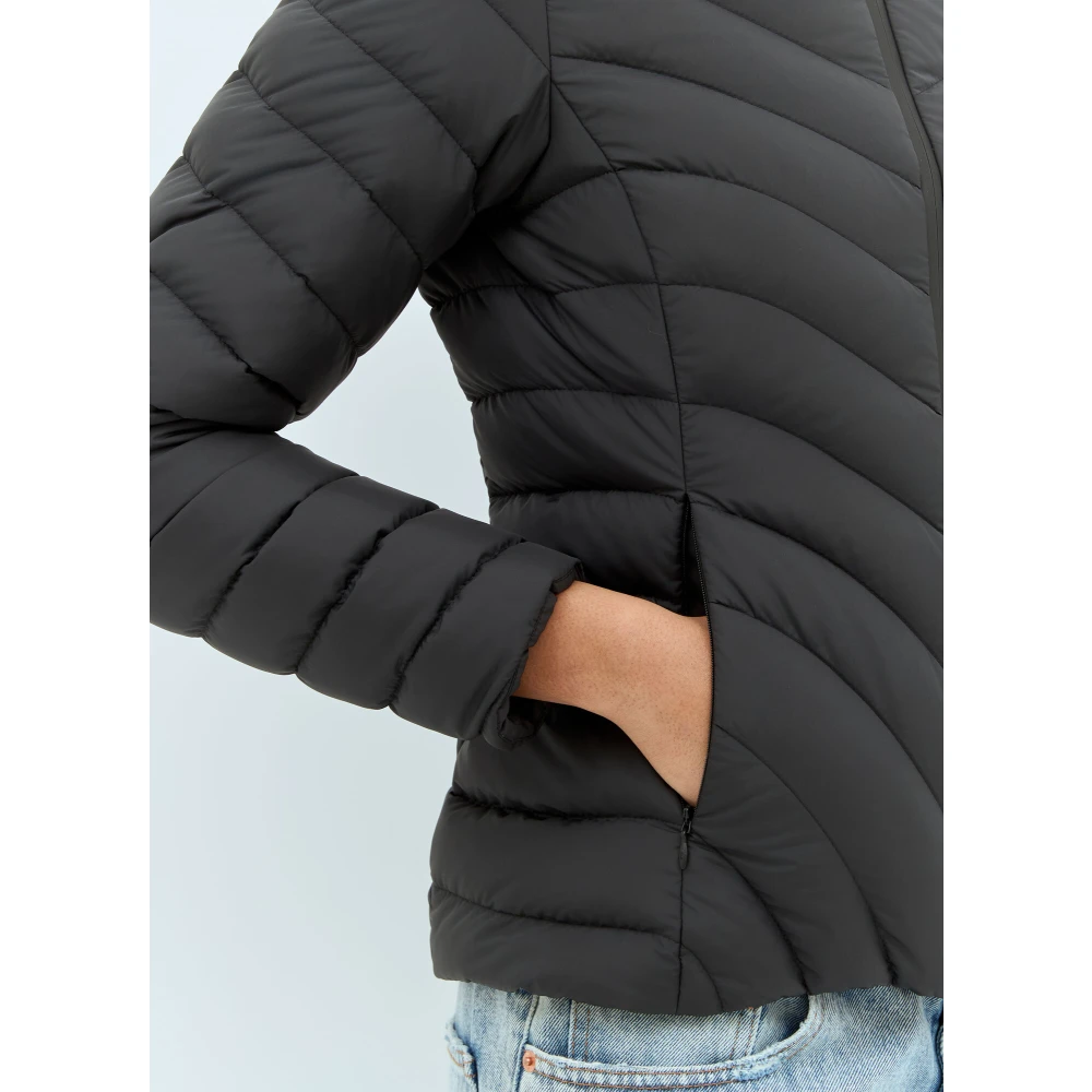Moncler Matte Finish Kort Donsjack Black Dames