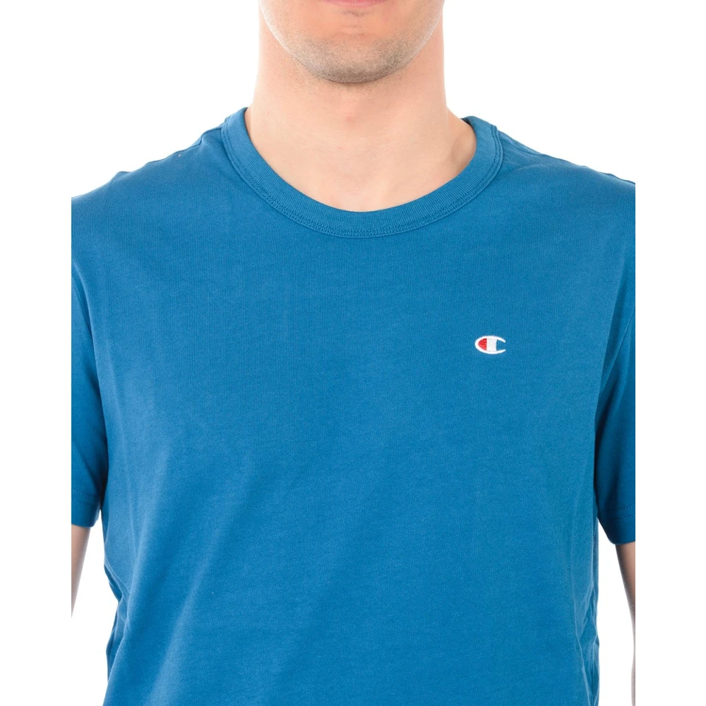Champion Casual Sweatshirt Tee Blue Heren