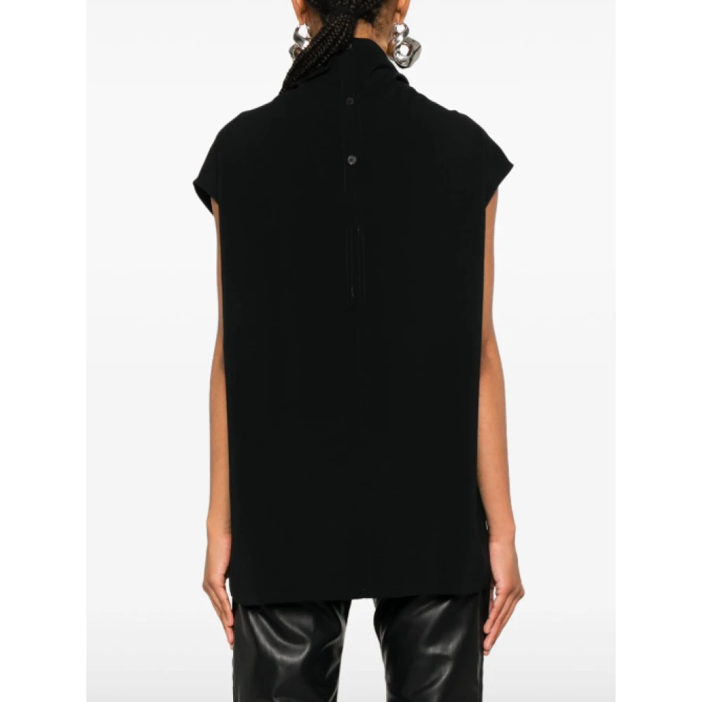 Rick Owens Zwarte T Top voor Mannen Black Dames