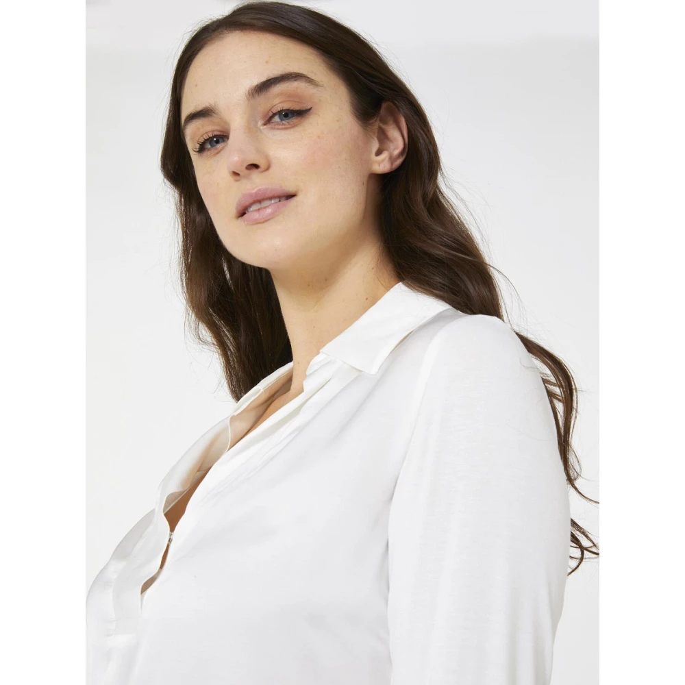 Elena Mirò Klassieke Polo Shirt White Dames