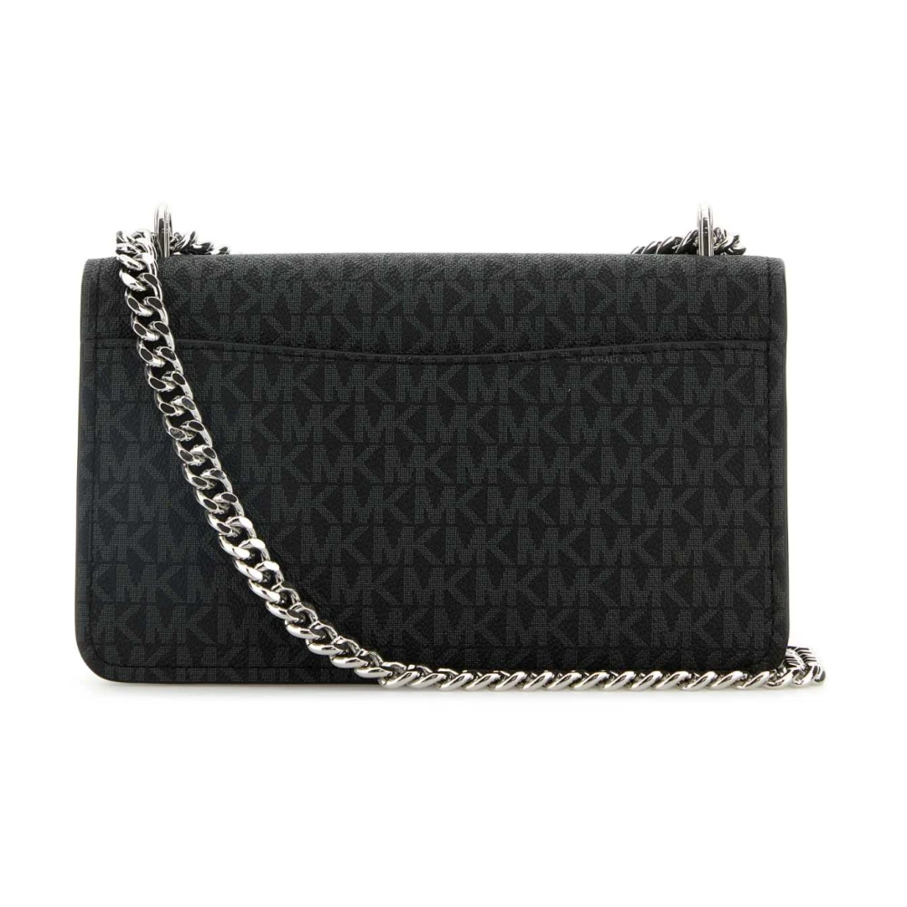 Michael Kors Schoudertas van canvas en leer Black Dames