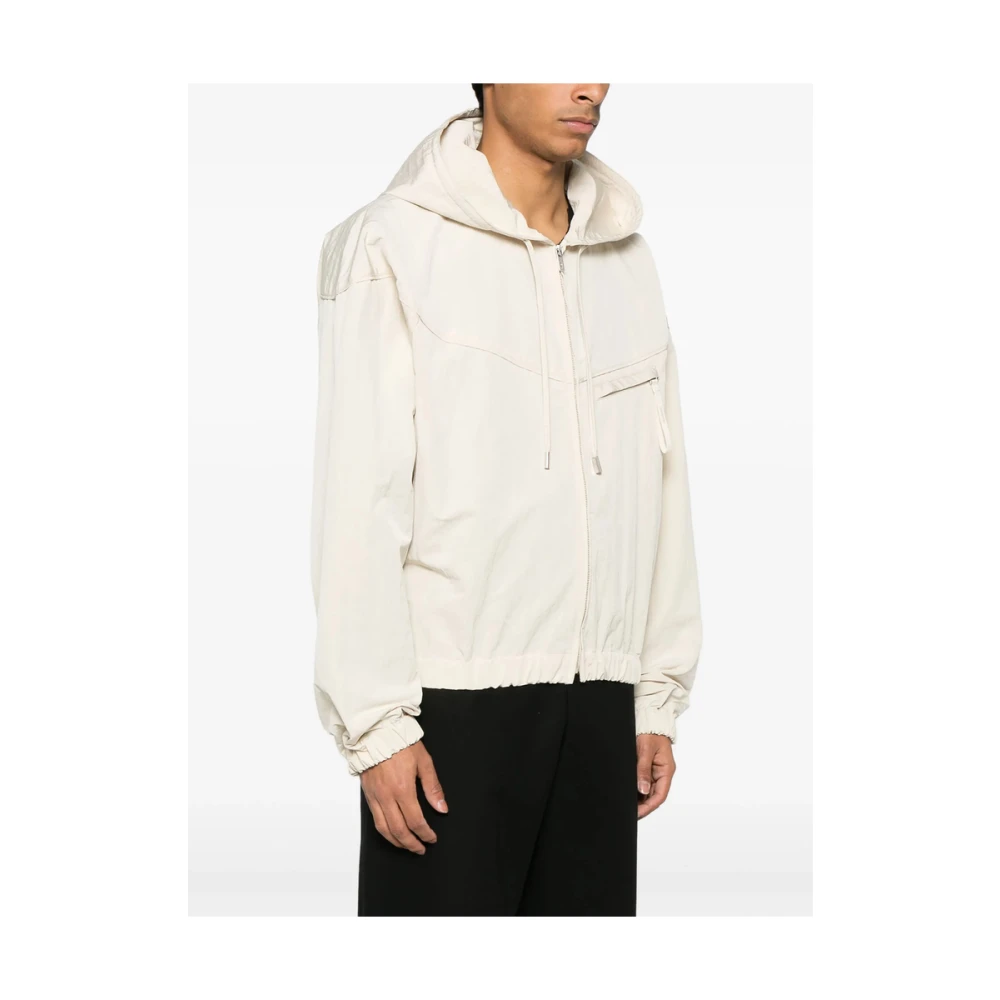 Jacquemus Beige Hoodie met rits Beige Heren