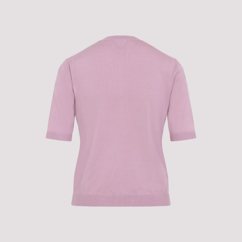 Bottega Veneta Roze & Paarse Trui Stijlvolle Vrouwen Purple Dames