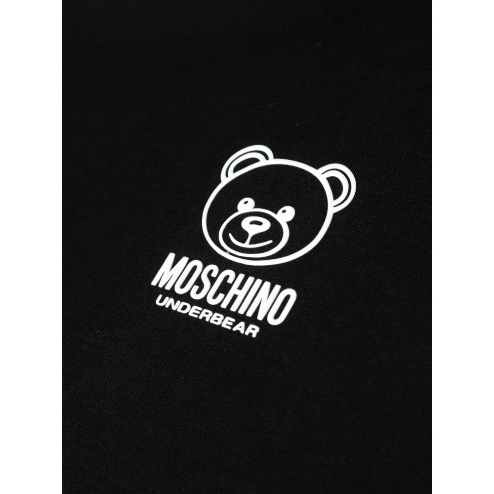 Moschino Zwarte Teddy Bear Sweaters Black Heren
