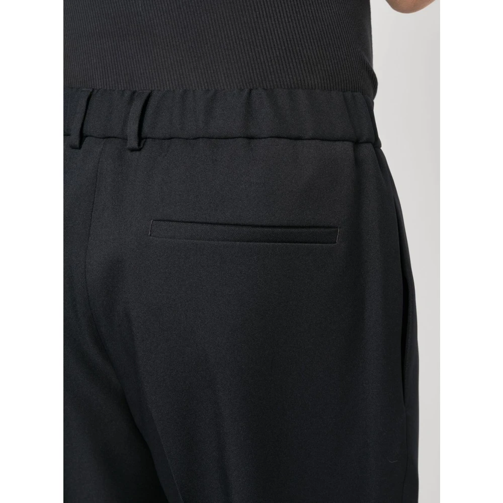Jil Sander Navy Blauwe Getailleerde Broek Blue Heren