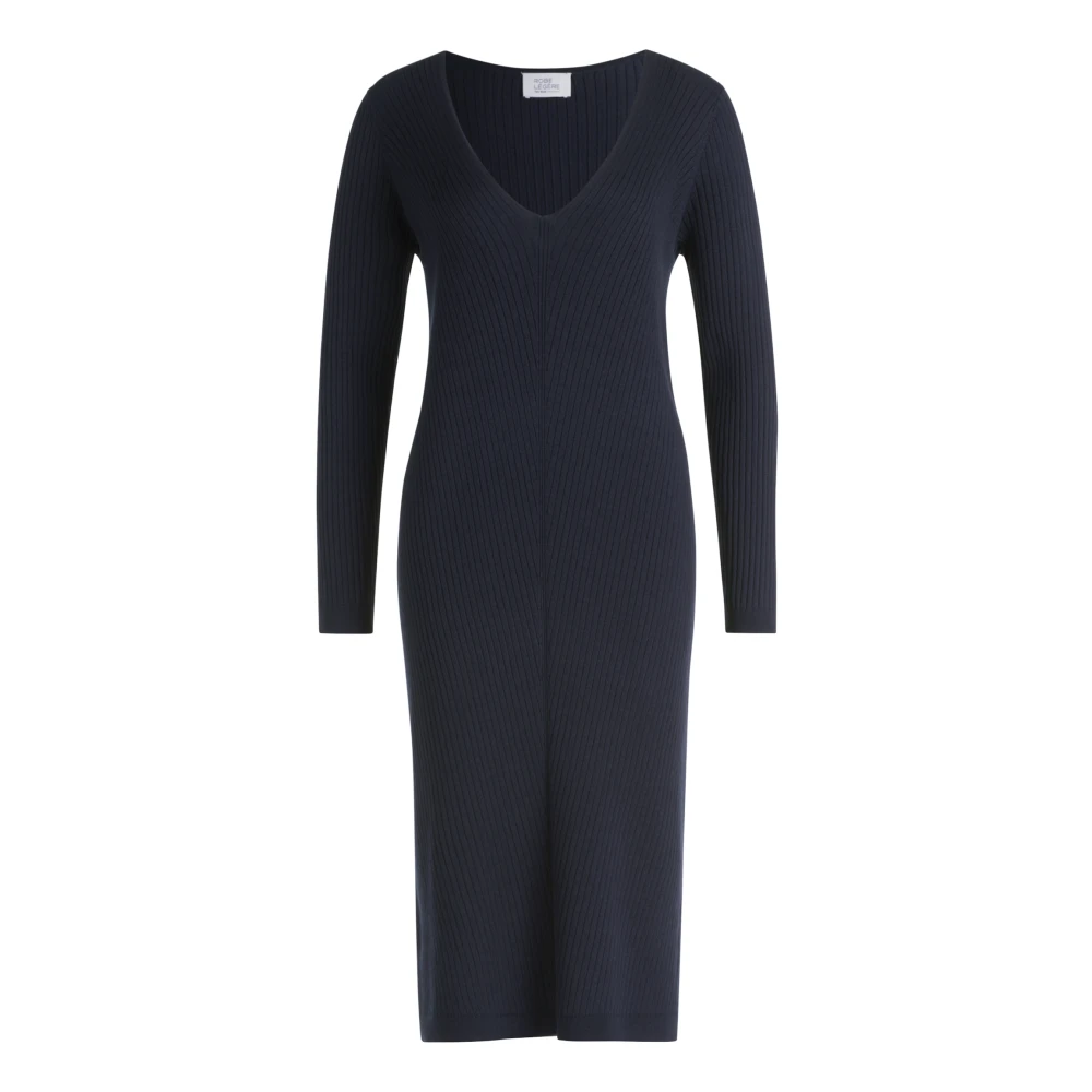Vera Mont 3 4 Lengte Gebreide Jurk Blue Dames