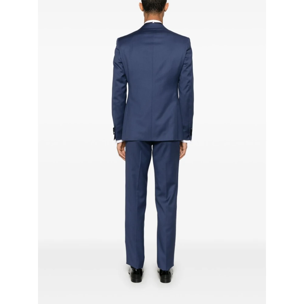 Corneliani Blauwe Jurk met Verstelbare Bandjes Blue Heren