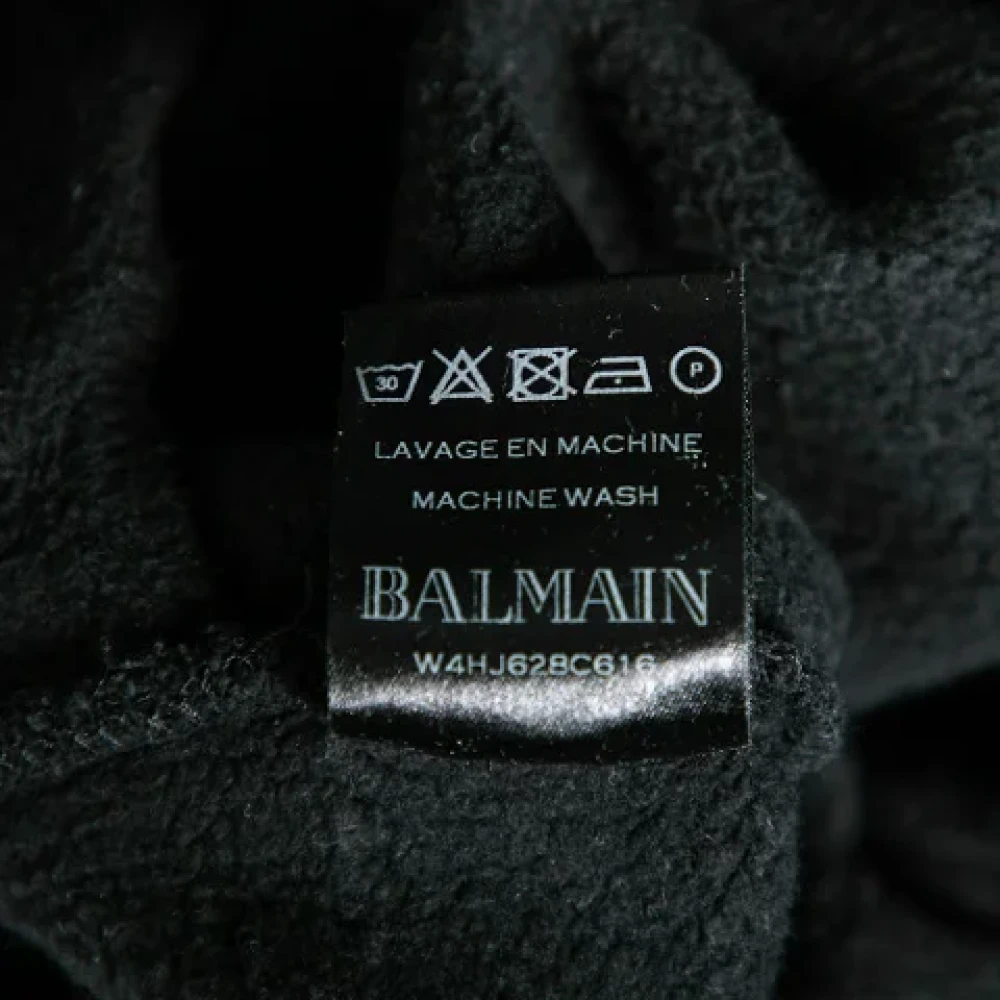 Balmain Pre-owned Cotton bottoms Black Dames