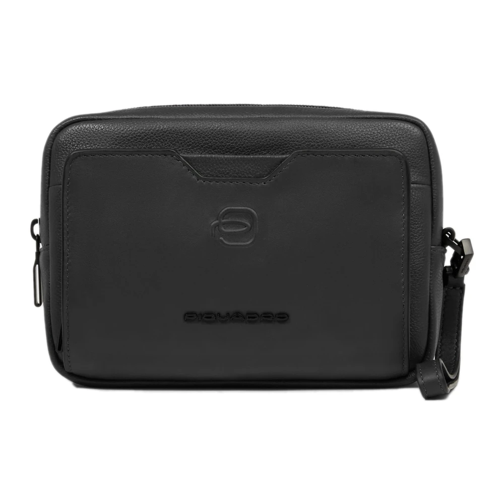 Piquadro Mannelijk Zwart Tassen, Heren, One Size, Katoen, Ac 6913S142n Clutch