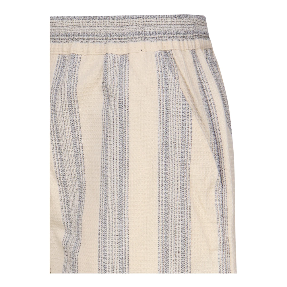 Carhartt WIP Katoenen Elastische Taille Shorts Beige Lichtblauw Beige Heren
