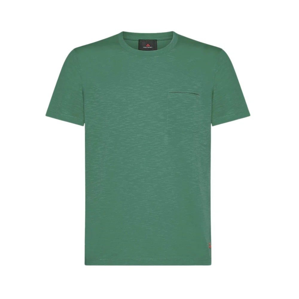 Peuterey Groene T-shirts en Polos met Zak Green Heren