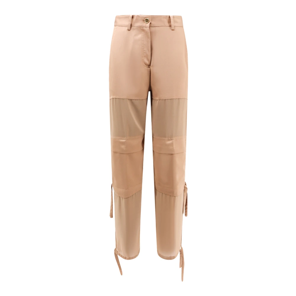 Pinko Straight Trousers Brown Dames