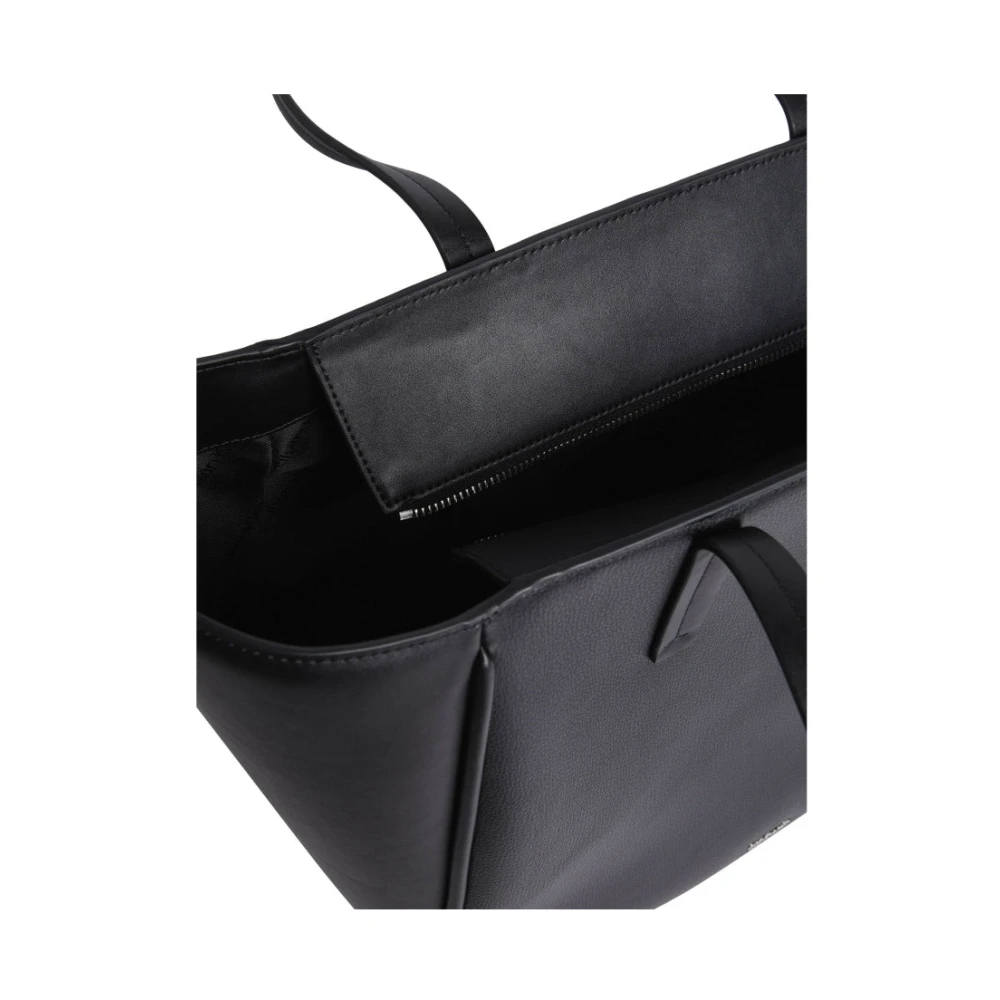 Calvin Klein Zwarte Medium Shopper Handtas Black Dames