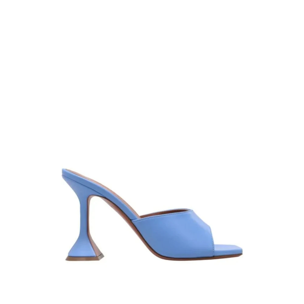 Amina Muaddi Women's Blue Heeled Mules, 6 Uk, Lupita Slipper 95