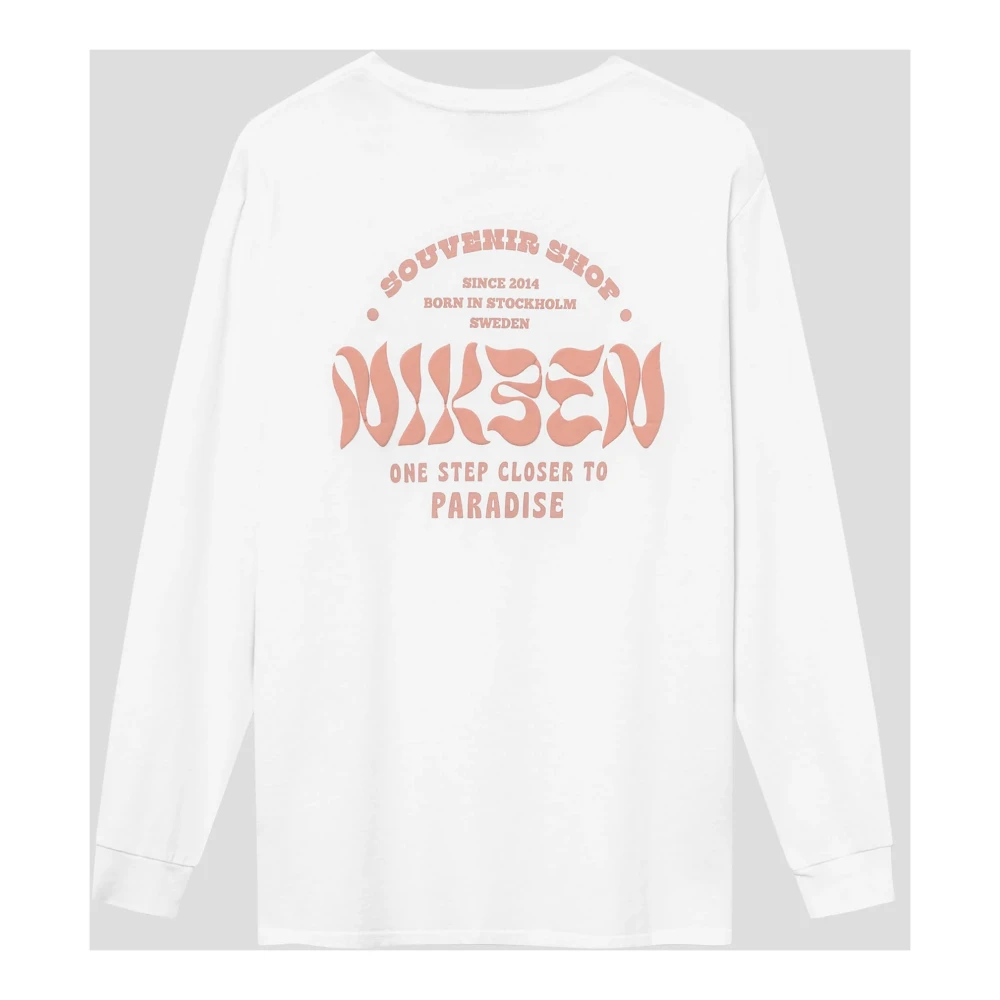 Nikben Witte Longsleeve Souvenir Tee White Dames
