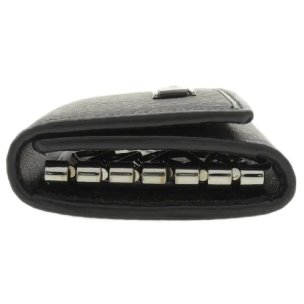 Gucci Vintage Pre-owned Leather key-holders Black Dames