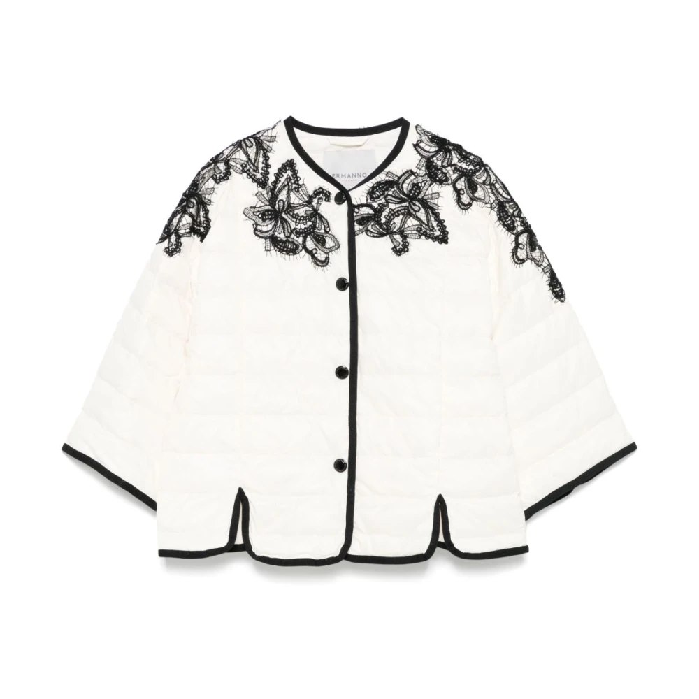 Ermanno Scervino Witte Jassen met Drukknopen Sluiting White Dames