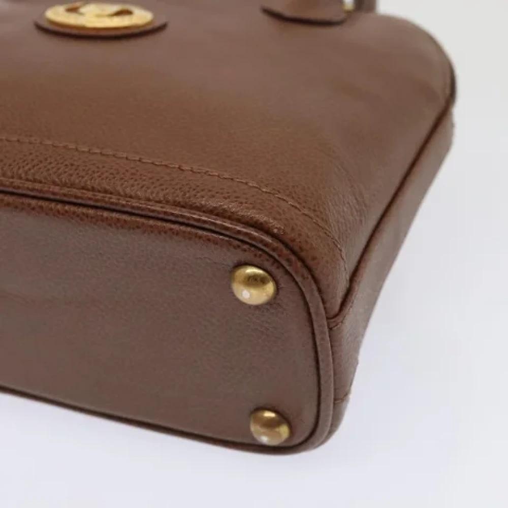 Burberry Vintage Pre-owned Leather handbags Brown Dames