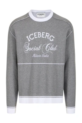 Jacquard Crew Neck Sweater