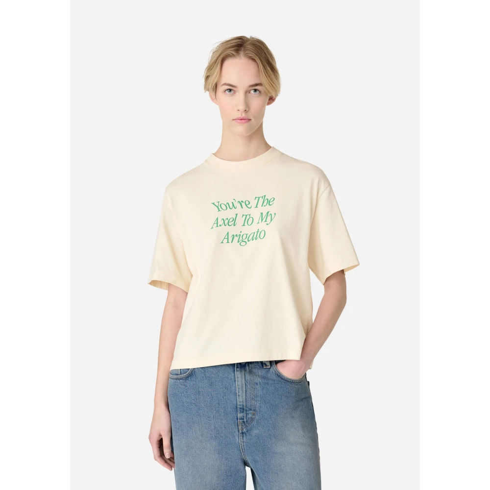 Axel Arigato My Axel Printed T-Shirt Beige Dames
