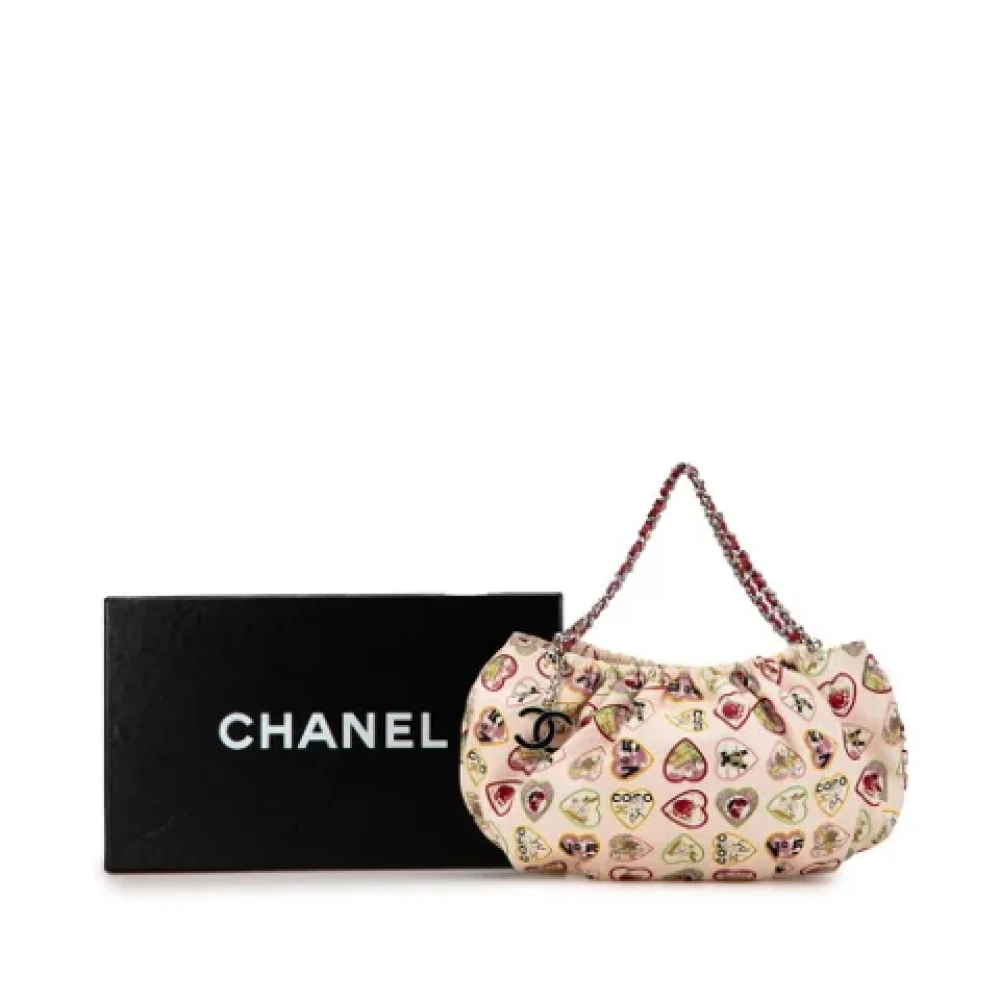 Chanel Vintage Pre-owned Canvas handbags Pink Dames