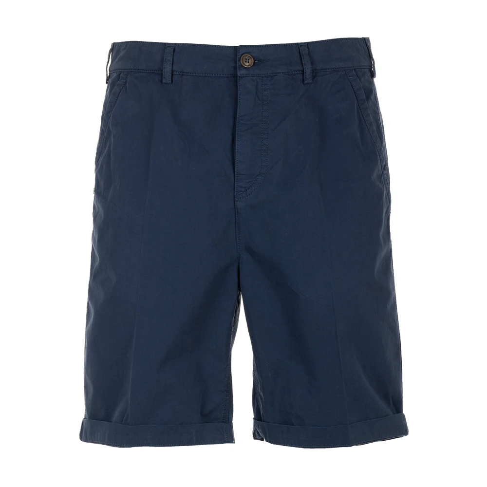 40Weft Blauwe Chino Bermuda Shorts Blue Heren