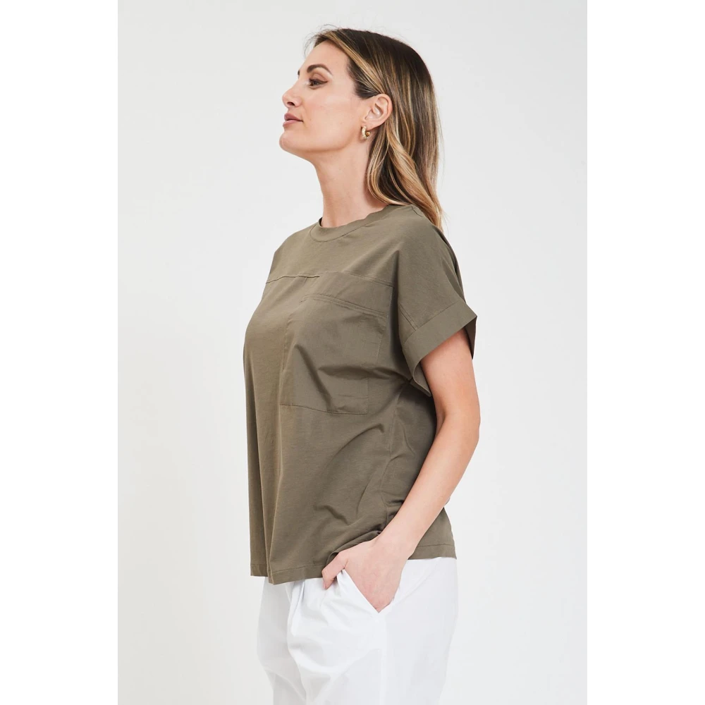 Alpha Studio Giro Zak T-Shirt Green Dames