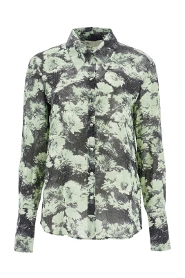 Blommig Viscose Skjorta