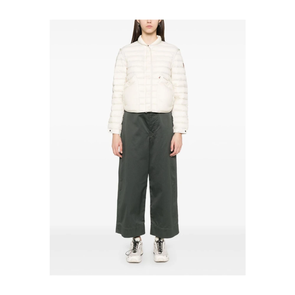 Moncler Witte Nylon Bomberjack White Dames