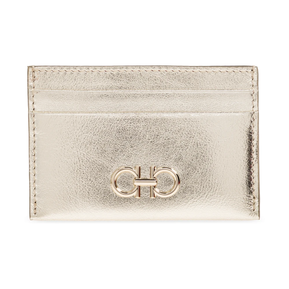 Ferragamo Women's Yellow Leather Card Holder - Wallets & Cardholders - One Size - Accessories