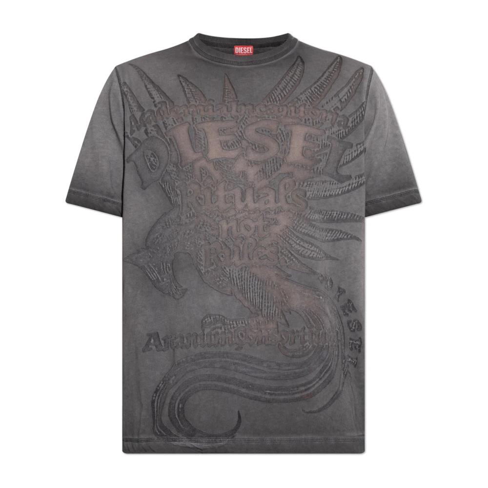 Diesel - Camiseta T-Rawjust-Aa 1 - Tops - Hombre - Gris - S