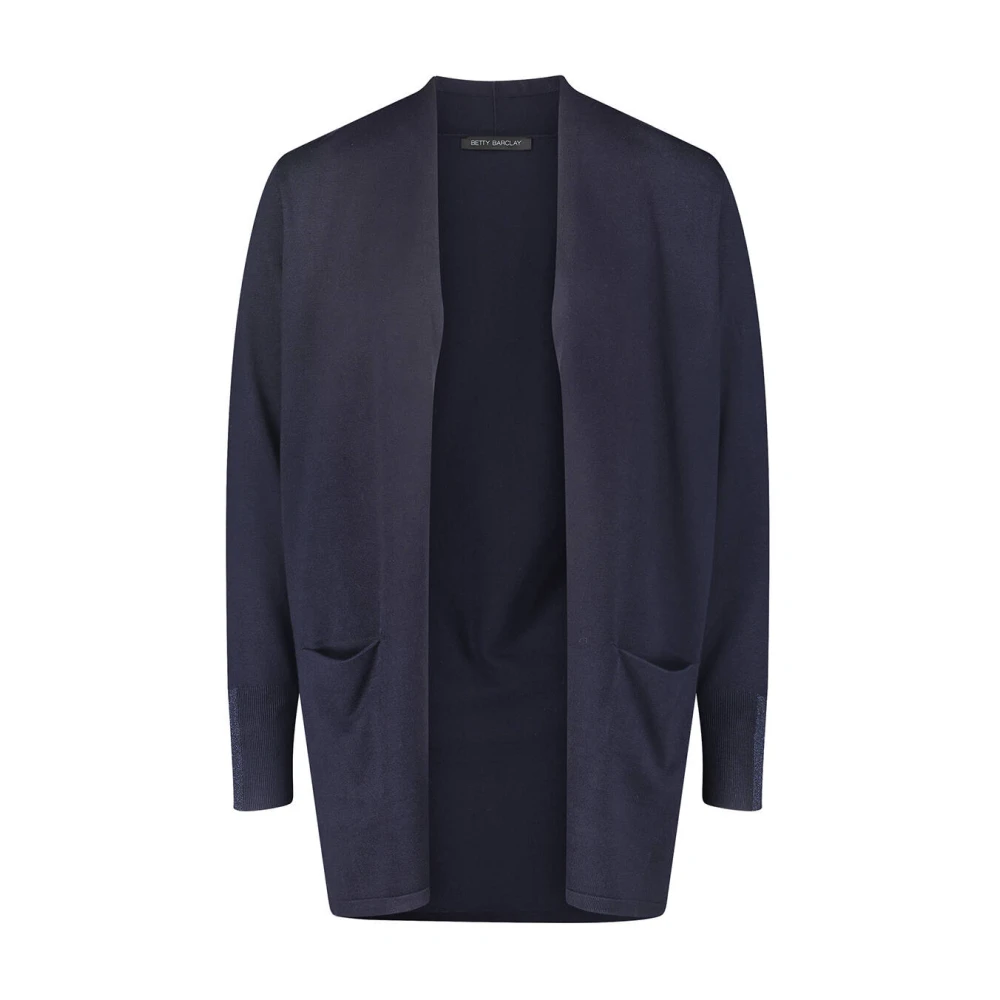 Betty Barclay Langarm Gebreid Vest Blue Dames