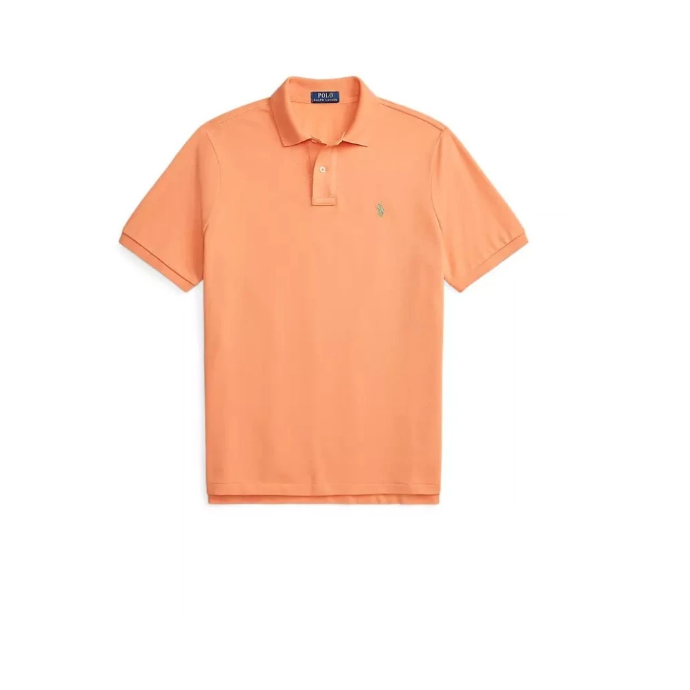 Polo Ralph Lauren Men's Orange Slim Fit Pique Polo
