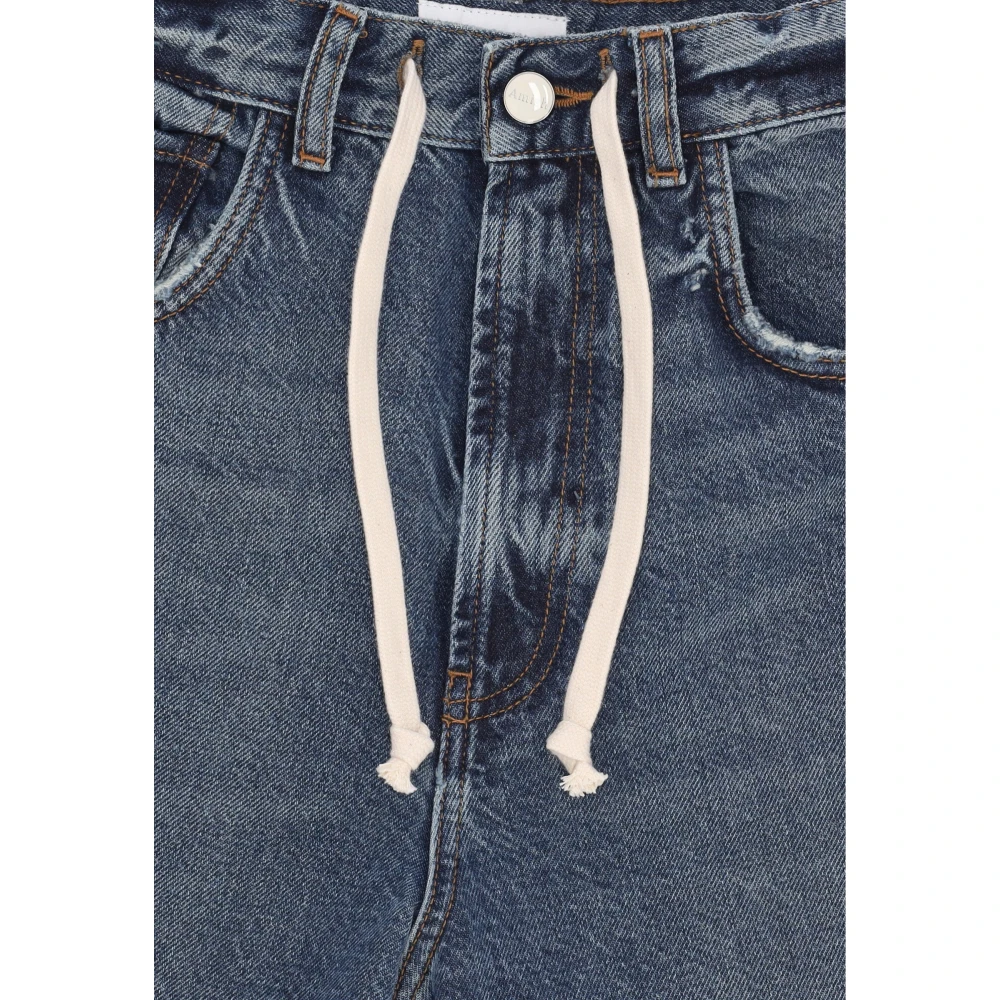 Amish Hoge taille ballonvormige jeans Blue Dames