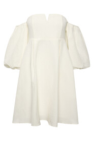 Hvit Gestuz Danigz Off Shoulder Dress Fest Kjoler