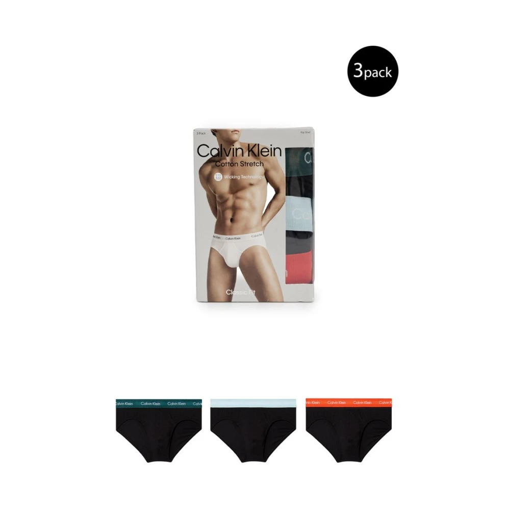 Calvin Klein Zwarte Katoenen Ondergoed Heren Slip Collectie Multicolor Heren