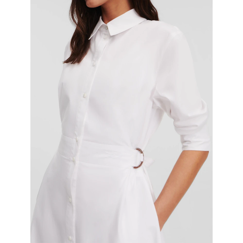 Karl Lagerfeld Shirt Dresses White Dames
