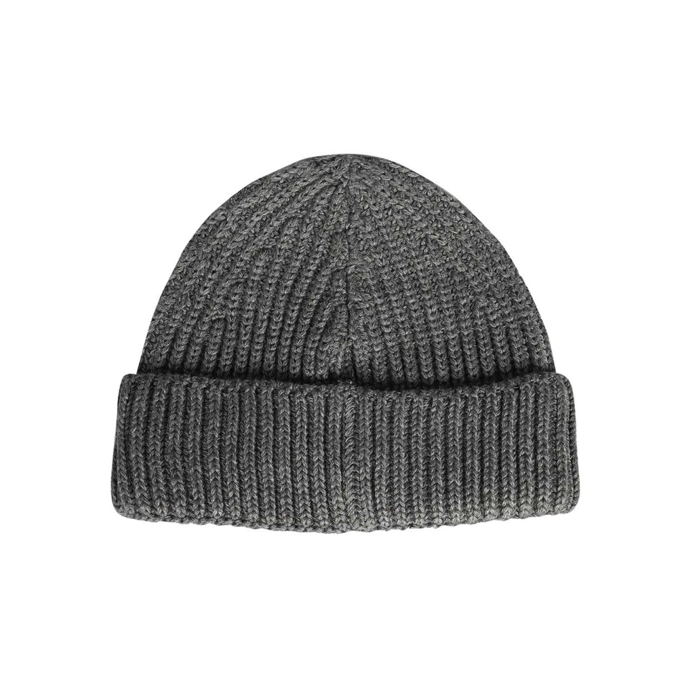 Dondup Geribbelde Gebreide Beanie Gray Heren