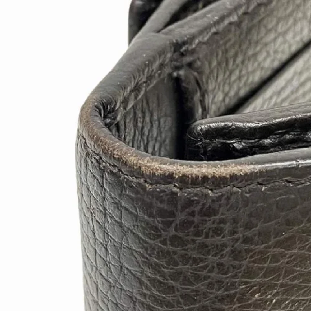 Gucci Vintage Pre-owned Leather wallets Black Dames