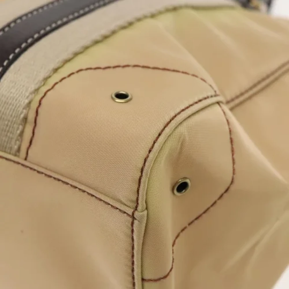 Burberry Vintage Pre-owned Fabric handbags Beige Dames
