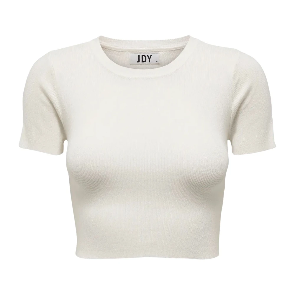 Jacqueline De Yong Women's White T-Shirts, Xs, Cirkeline S/S Crop Top