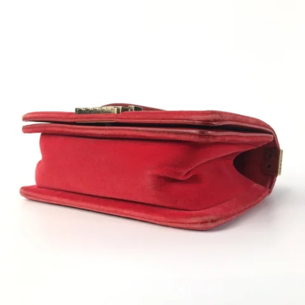 Chanel Vintage Pre-owned Velvet chanel-bags Red Dames