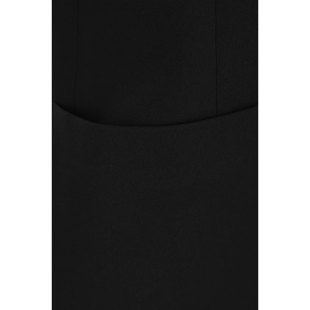 Alberto Biani Zwarte Stretch Cady Jas Black Dames