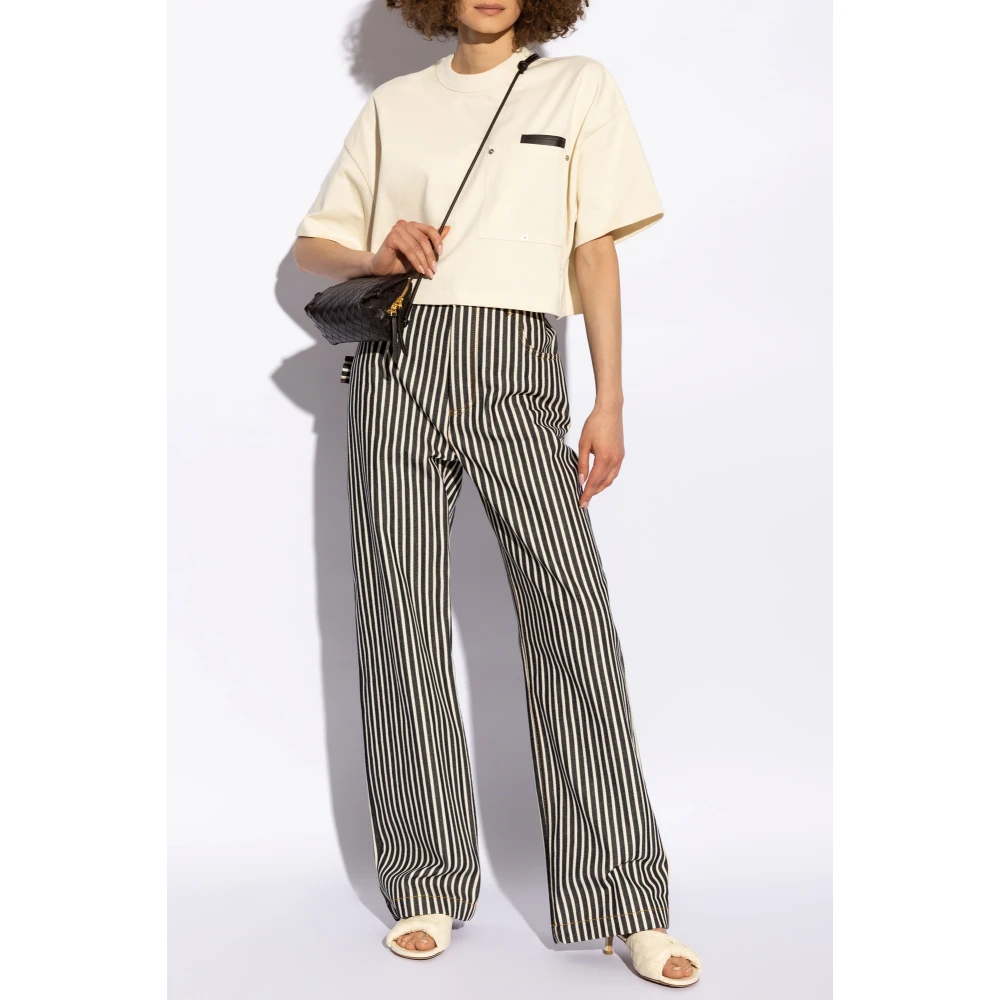 Bottega Veneta T-shirt met zakken Beige Dames