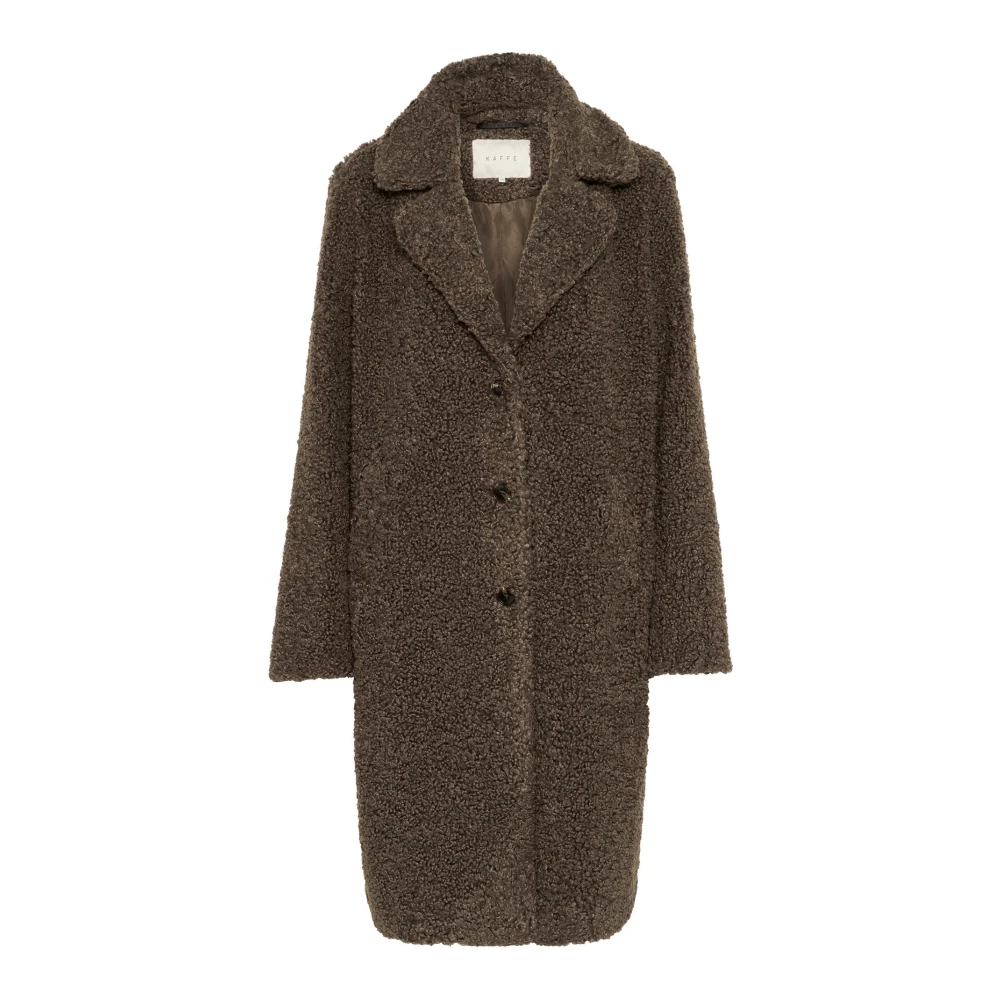 Kaffe Donna Marron Cappotto Da Kabalmi - Immagine 2
