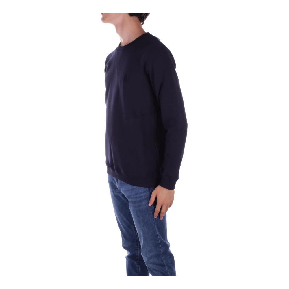 Dondup Blauwe Logo Sweater Blue Heren
