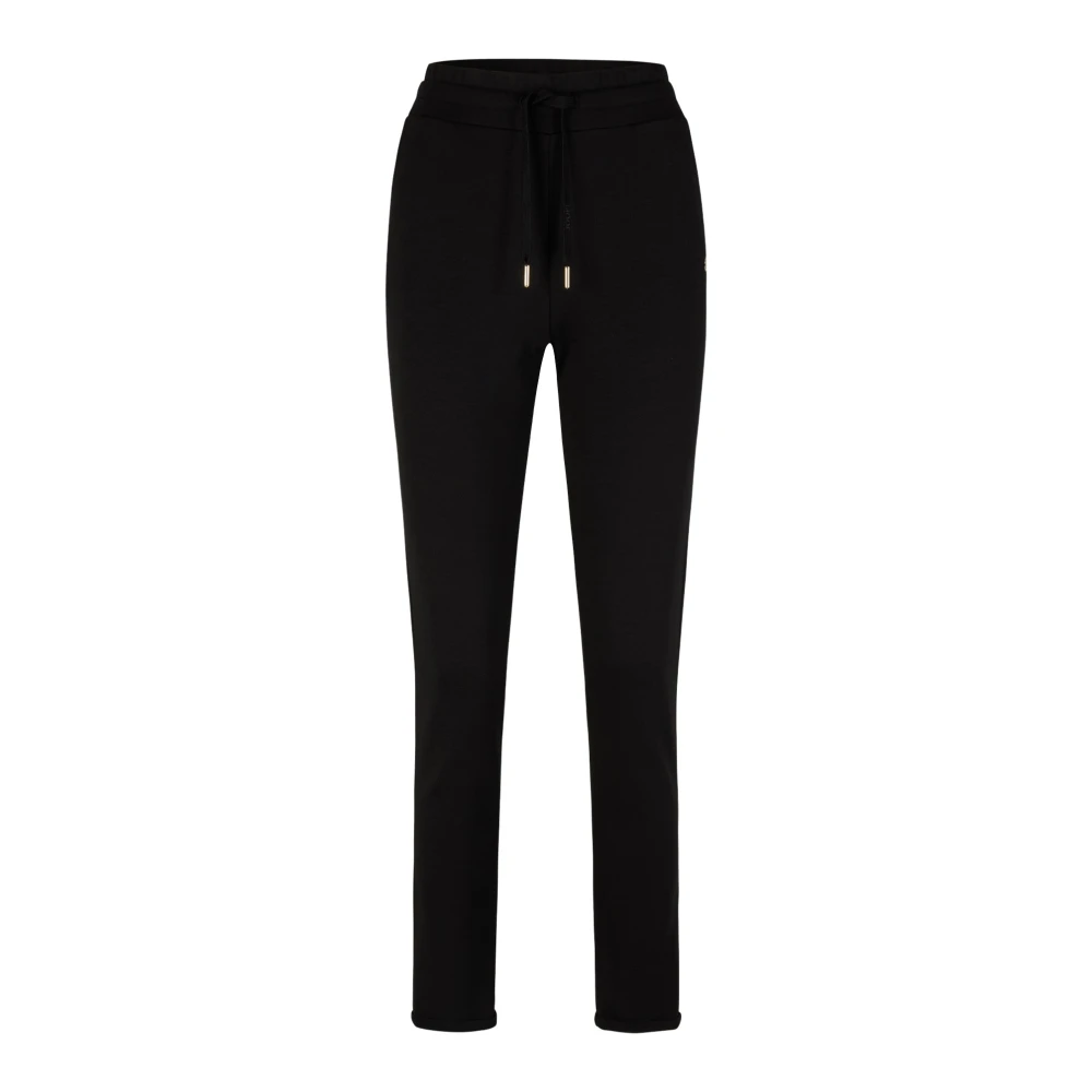 Joop! Zwarte sportieve stijl legging met logodetails Black Dames