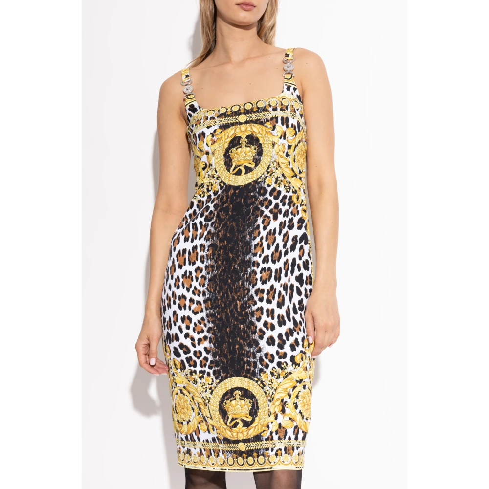 Versace Jurk met patroon Multicolor Dames