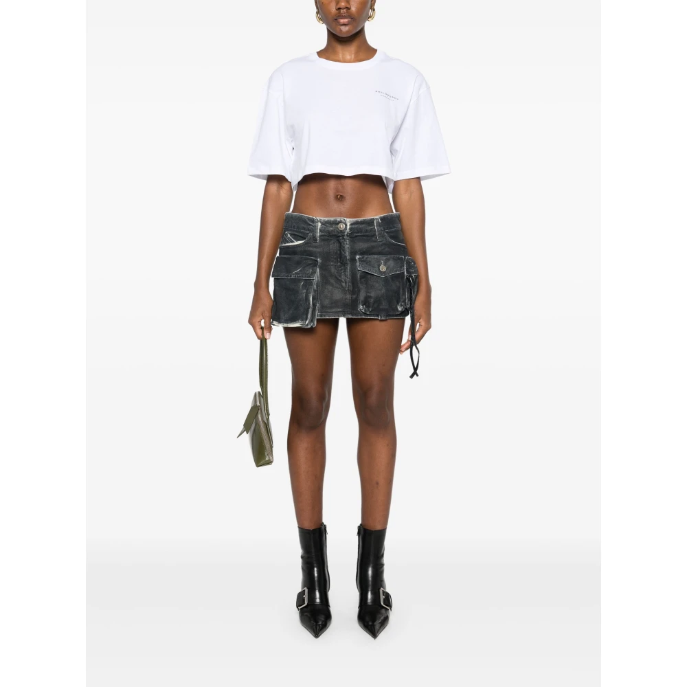 Philosophy di Lorenzo Serafini Biologisch Gerecycled Jersey T-Shirt Wit White Dames
